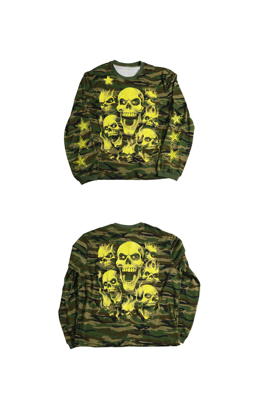 SANSLAWS Camouflage Skeleton Long Sleeve
