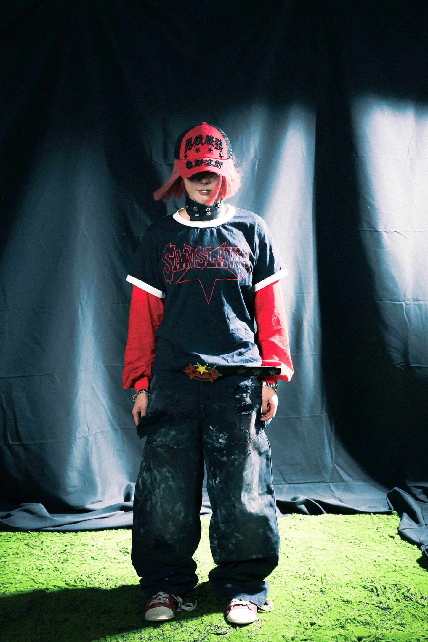 SANSLAWS Fake Two-piece Long Sleeve