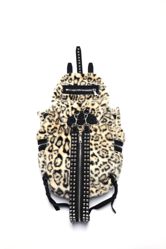PCCVISION Leopard Fur Bag