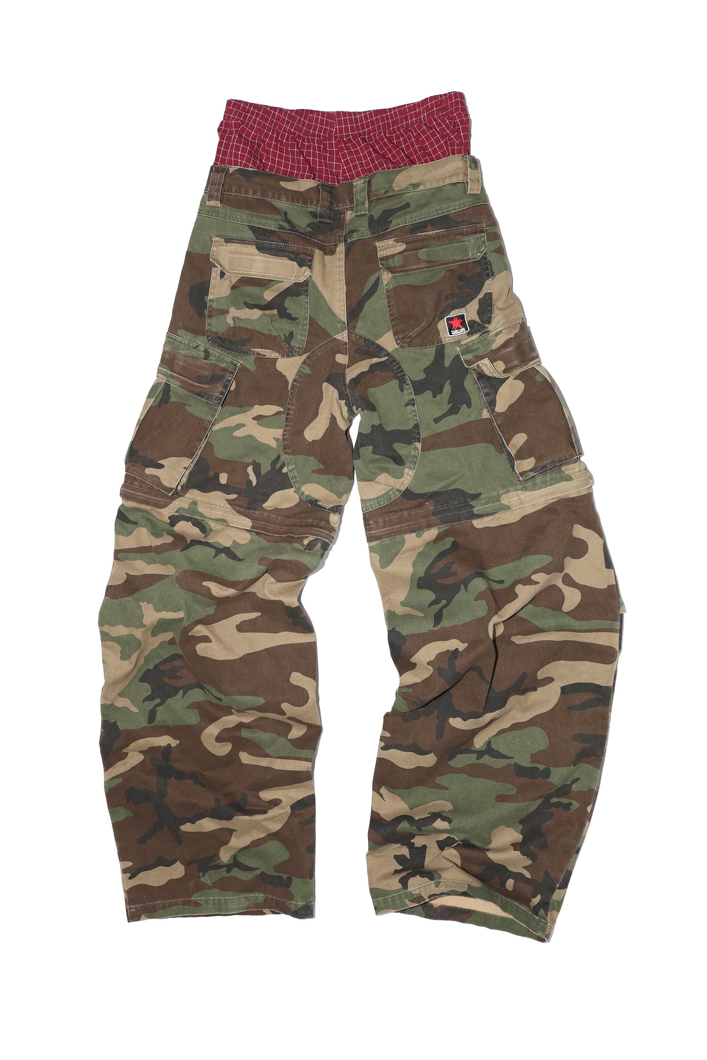 SANSLAWS Camo double waist pants