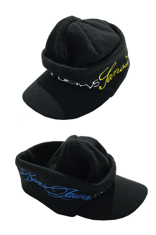 SANSLAWS knitted embroidered hat