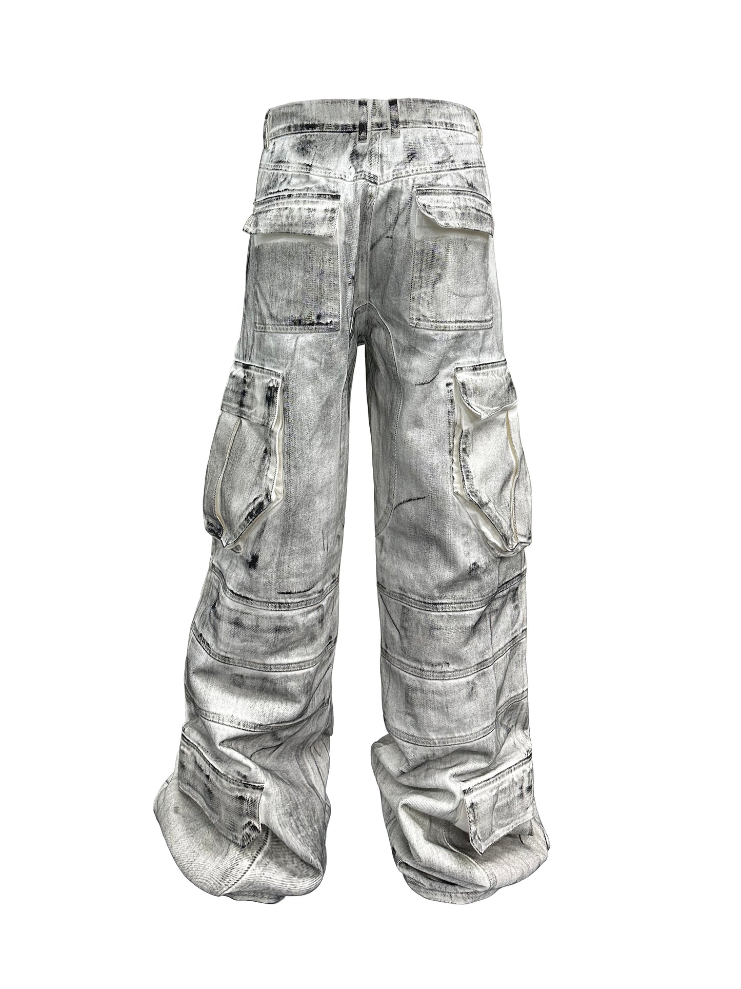 PCCVISION wipe dirty cargo pants