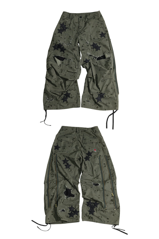 SANSLAWS Ripped star patching pants