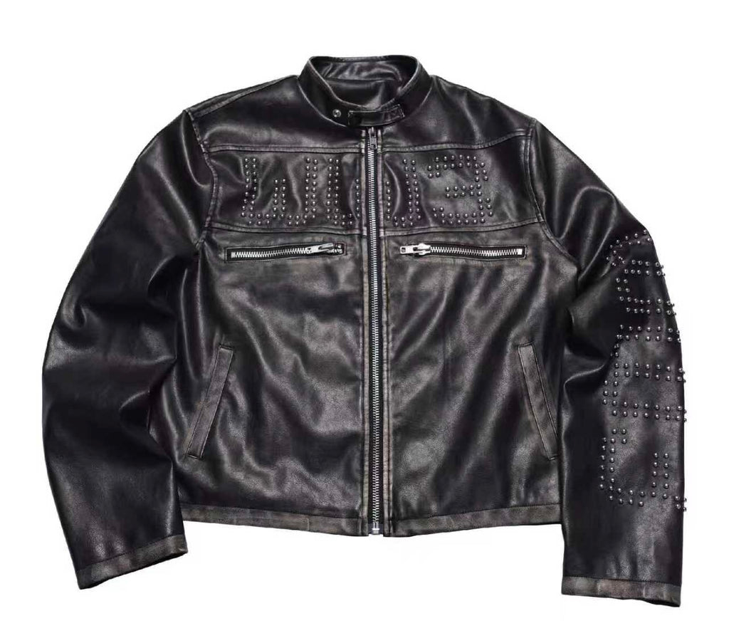 PCCVISION WWIII Color-burning Studded Rivet Jacket