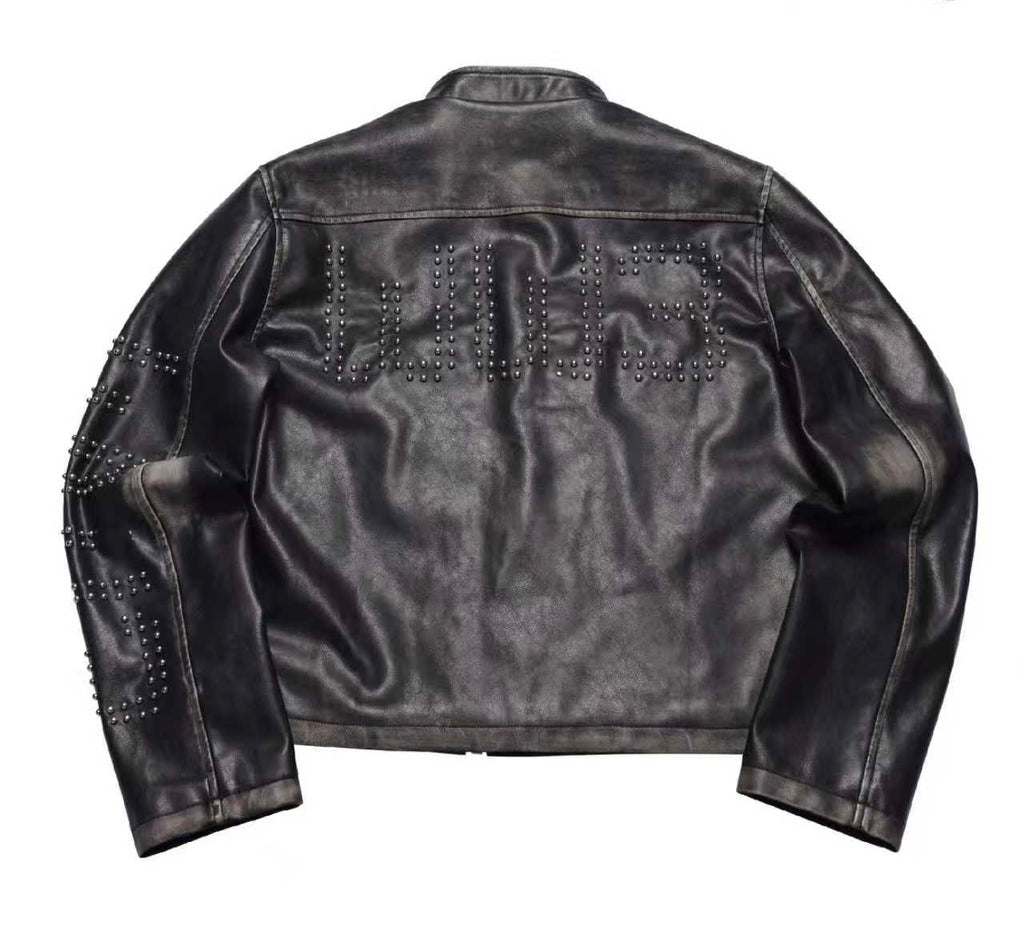 PCCVISION WWIII Color-burning Studded Rivet Jacket