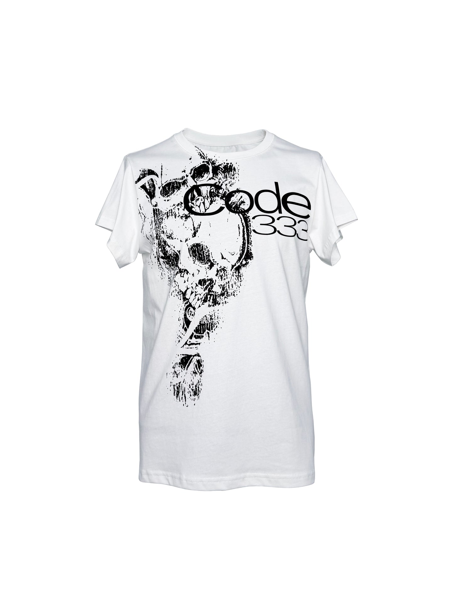 PCCVISION 3MANON 'Code333' Black&White Printed Tee