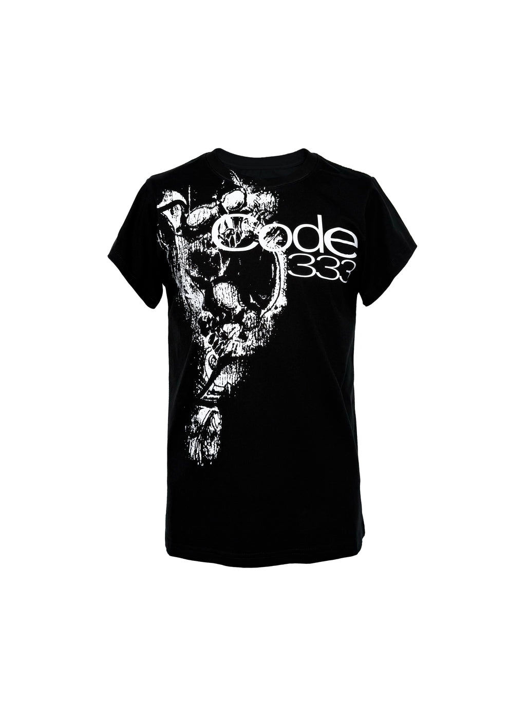 PCCVISION 3MANON 'Code333' Black&White Printed Tee