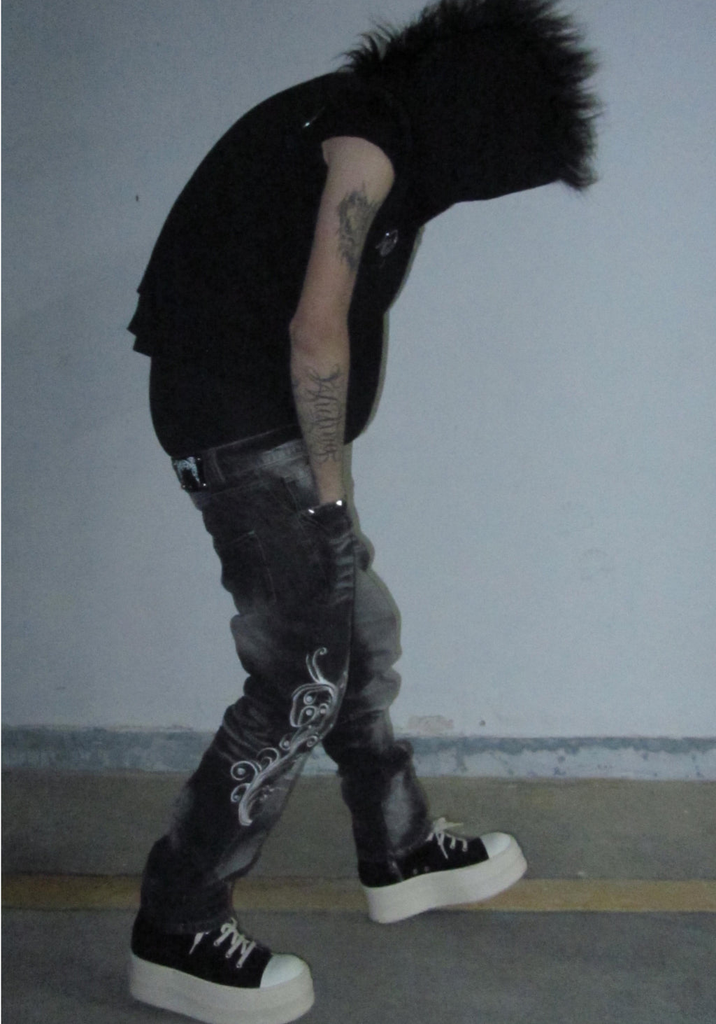 UCANTBELIKEME Embroidered Totem Jeans