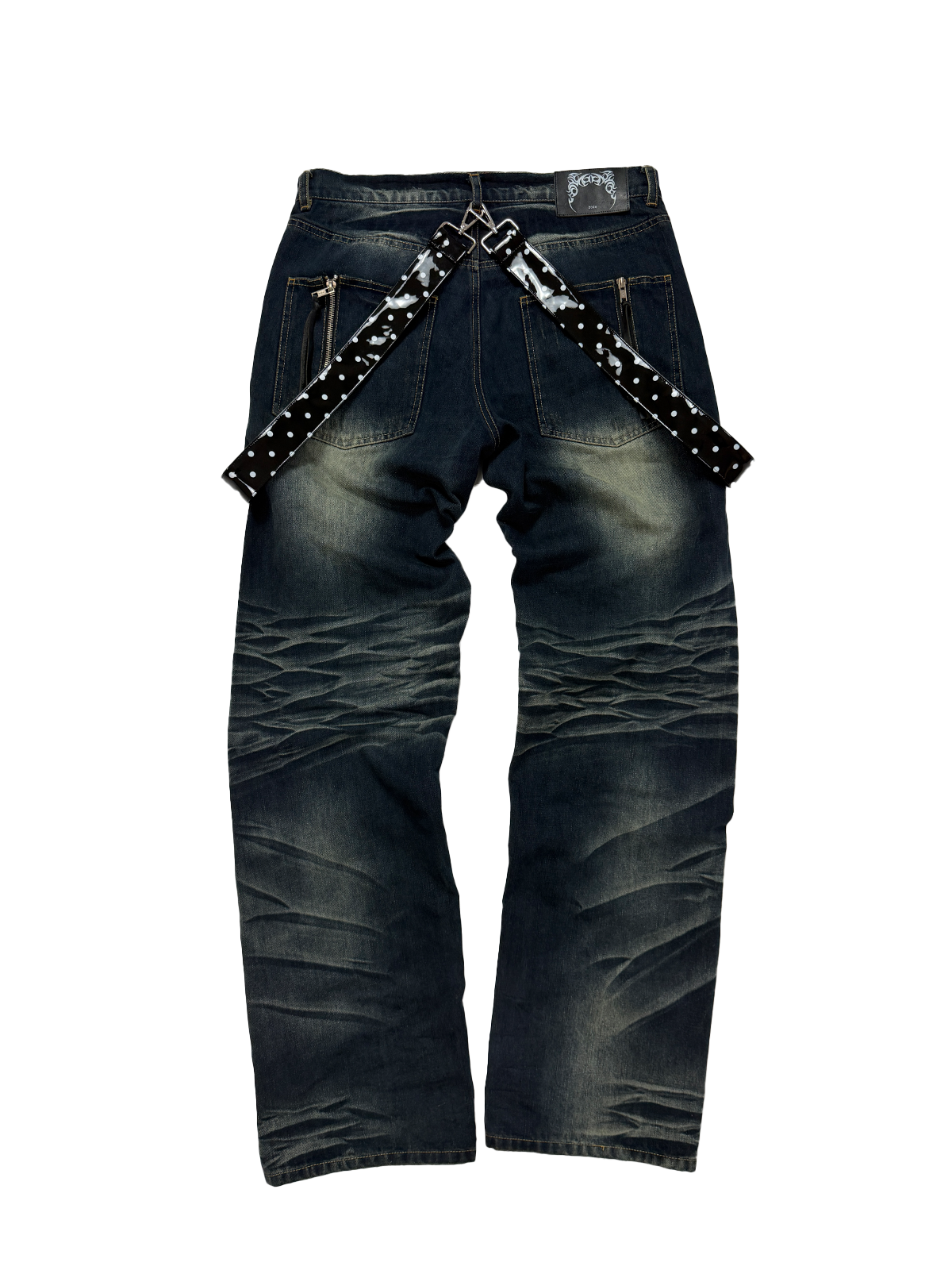UCANTBELIKEME Polka Dot Bandage Jeans