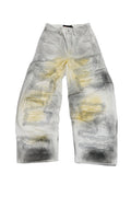 SANSLAWS White Distressed Jeans