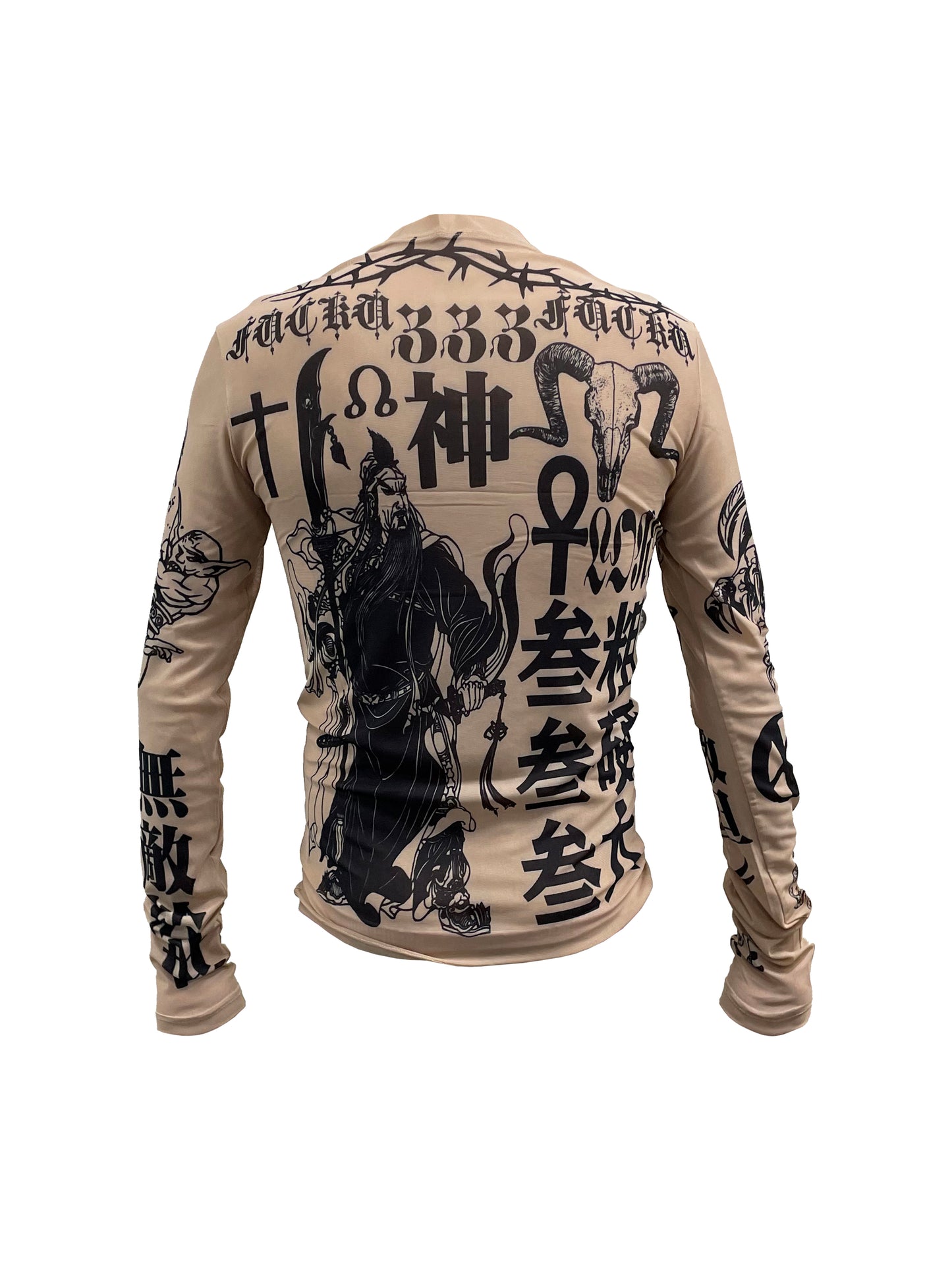 PCCVISION tattoo mesh longsleeve