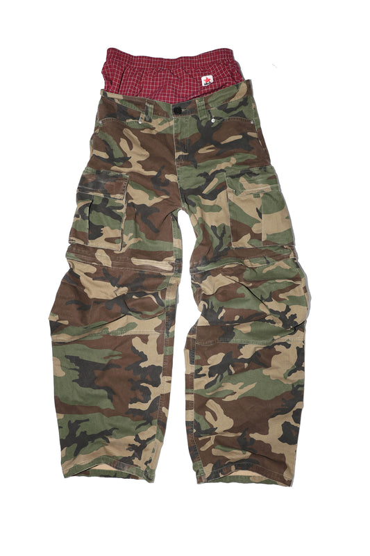 SANSLAWS Camo double waist pants