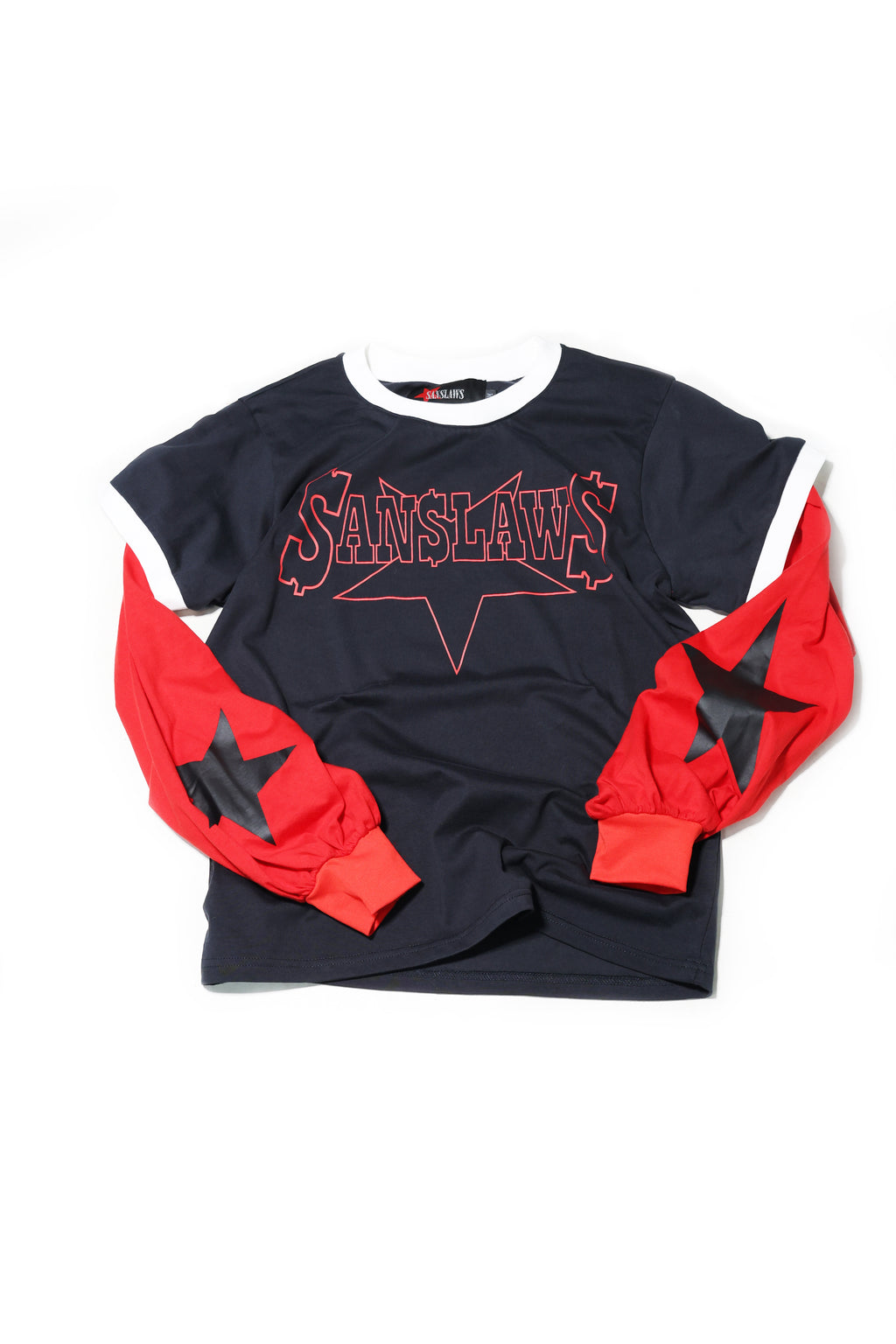SANSLAWS Fake Two-piece Long Sleeve