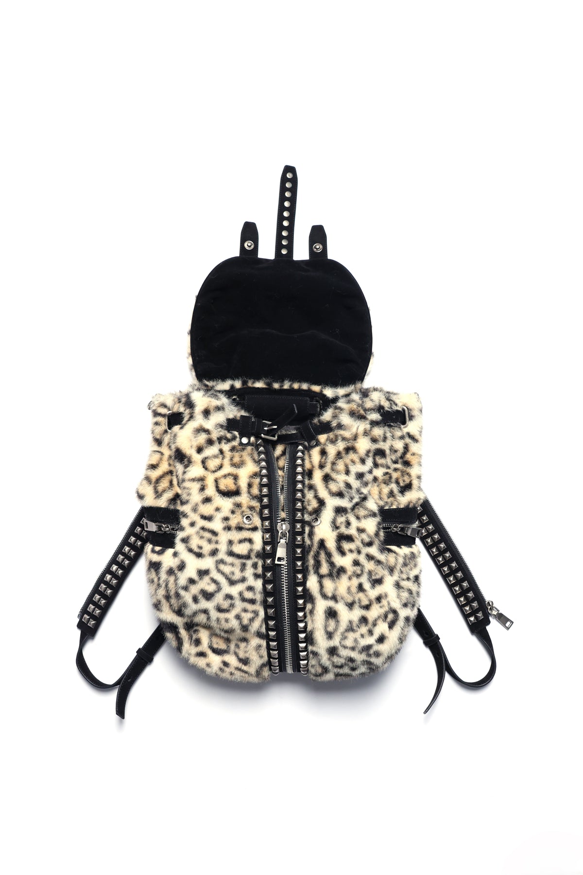 PCCVISION Leopard Fur Bag