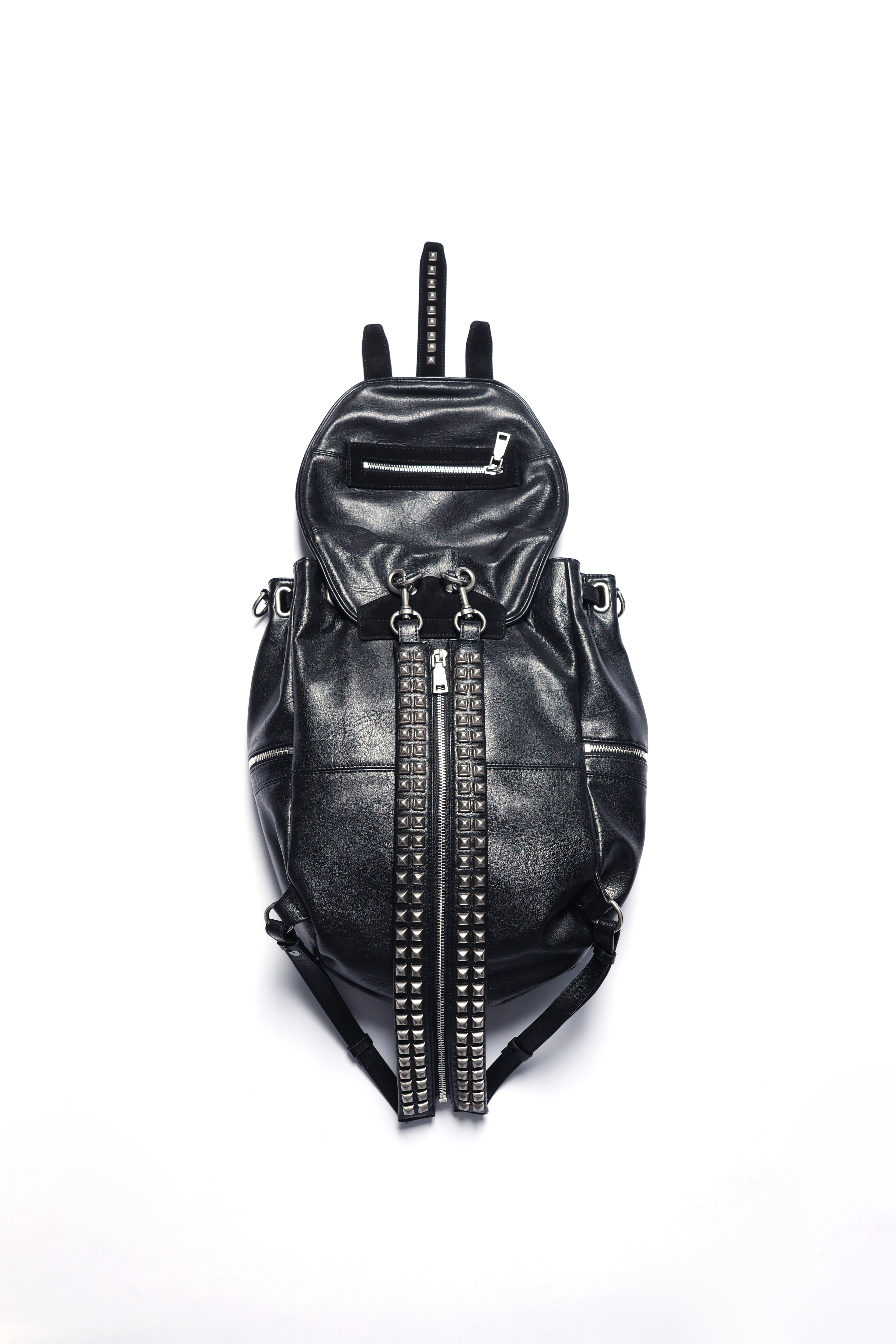 PCCVISION Black Leather Bag