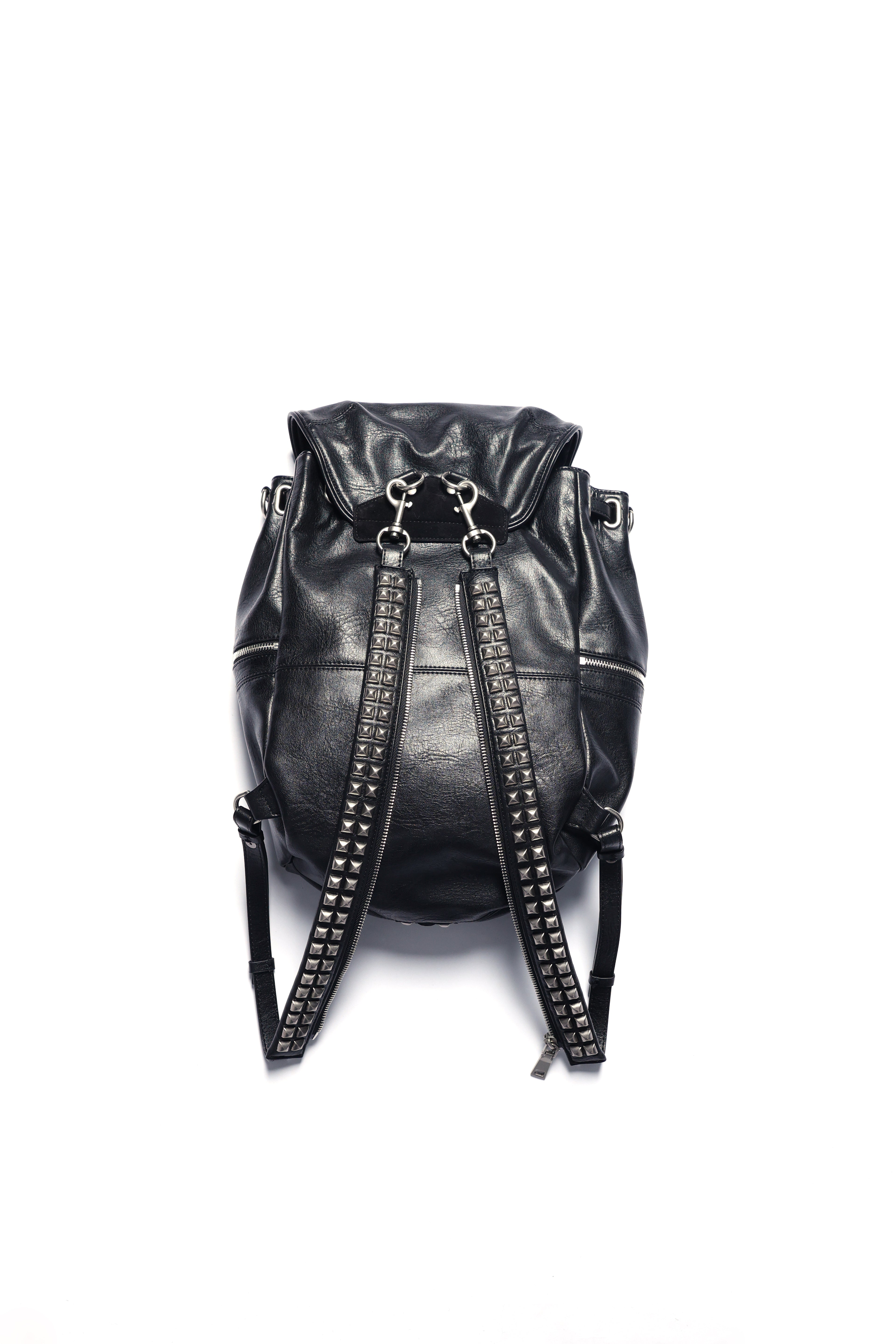 PCCVISION Black Leather Bag