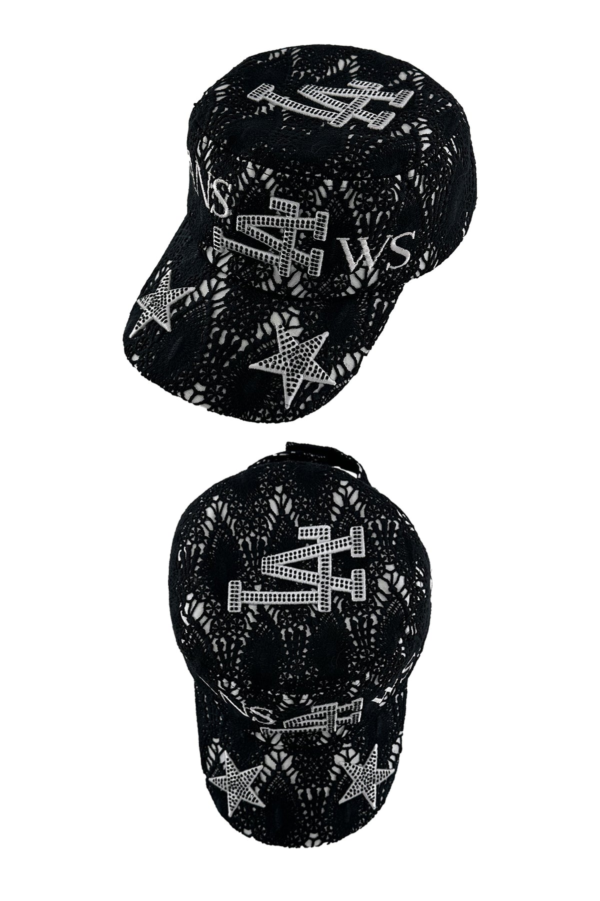 SANSLAWS Lace flat hat