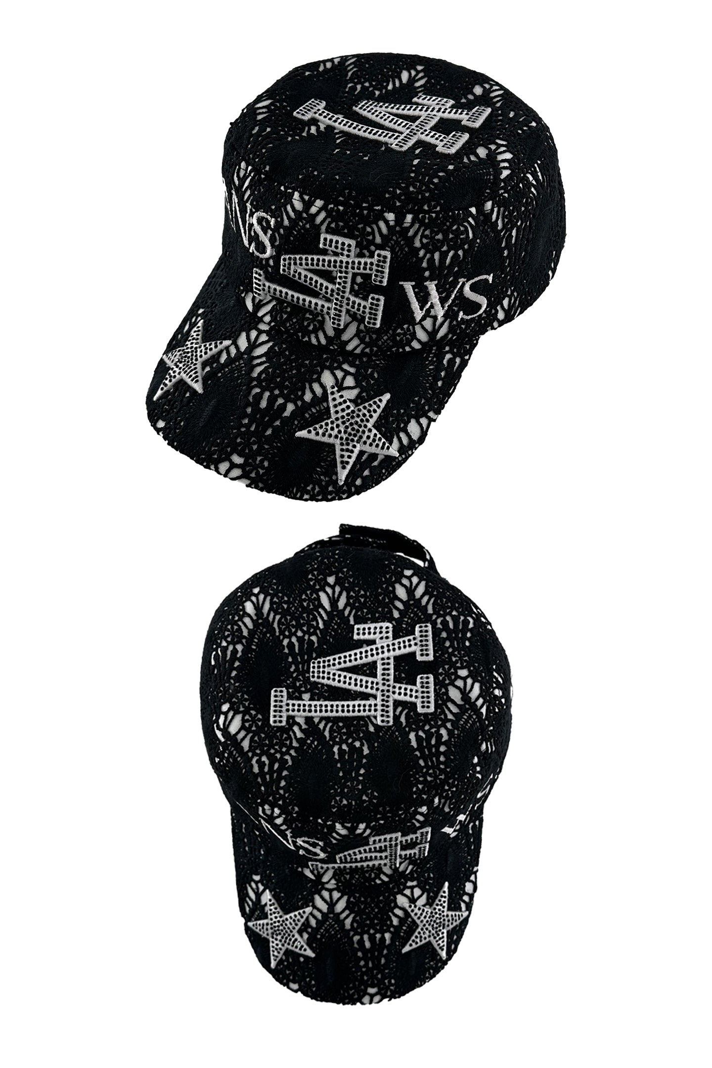 SANSLAWS Lace flat hat