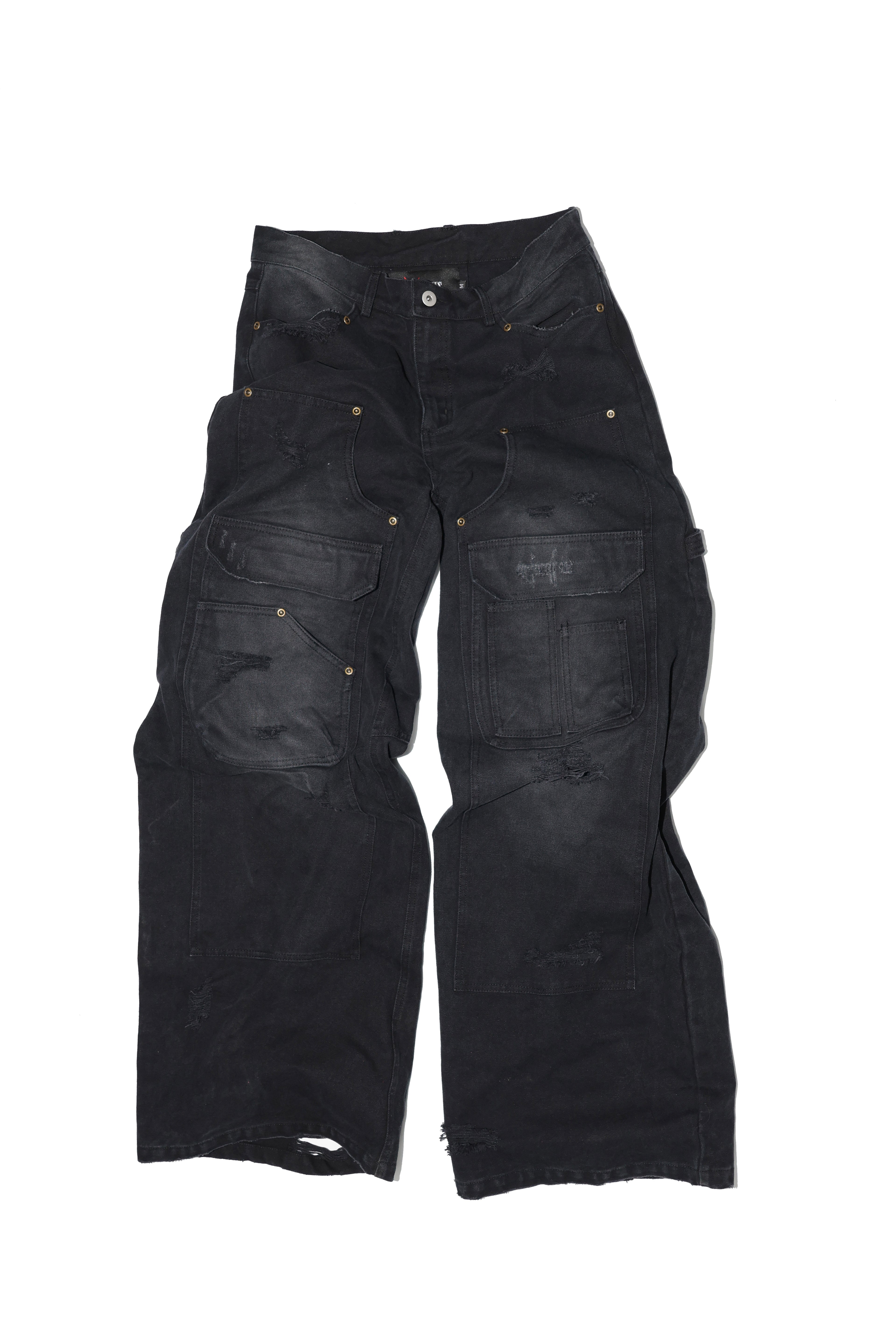 SANSLAWS Black Logging Pants
