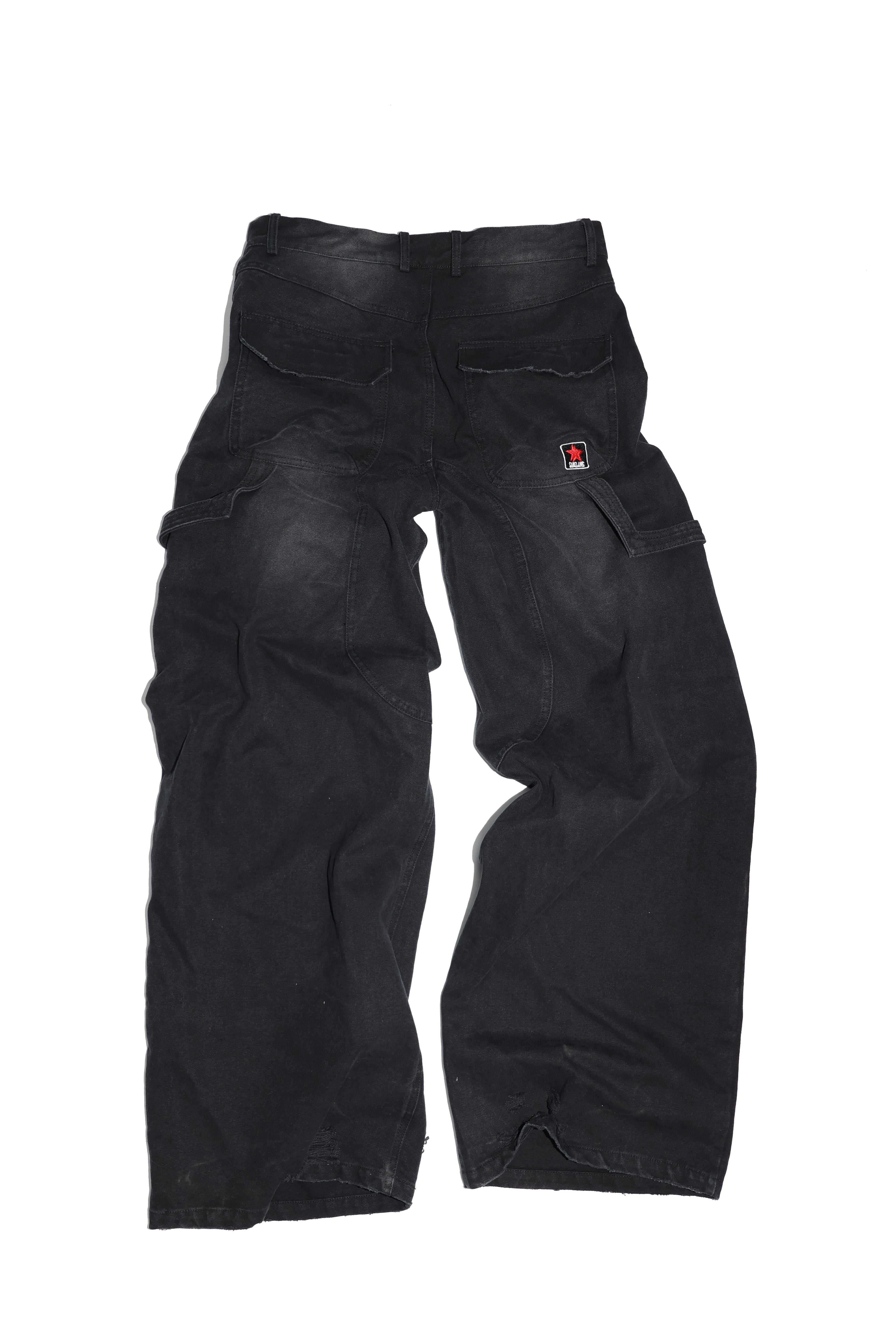 SANSLAWS Black Logging Pants