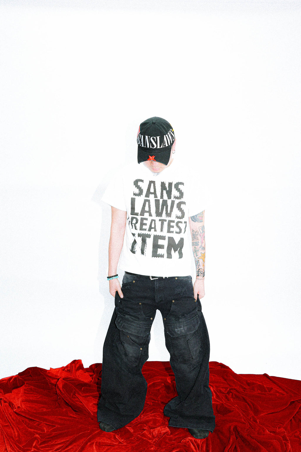 SANSLAWS Black Logging Pants
