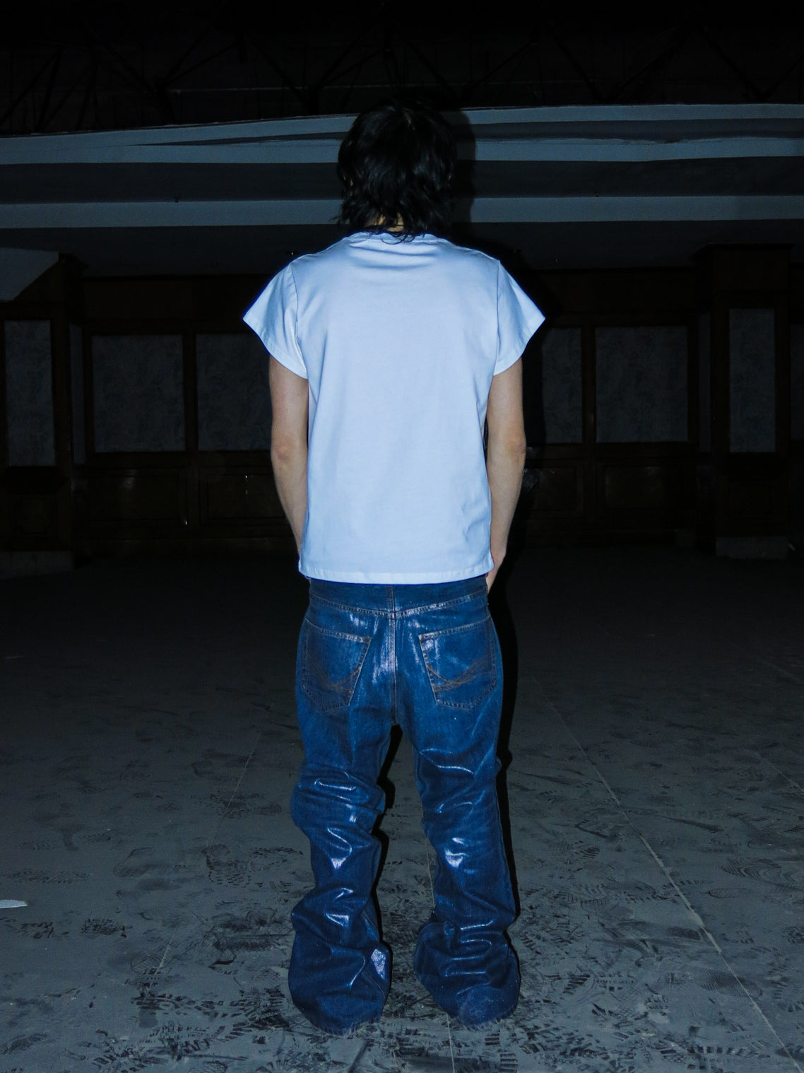 PCCVISION 3MANON 'Code333' Black&White Printed Tee