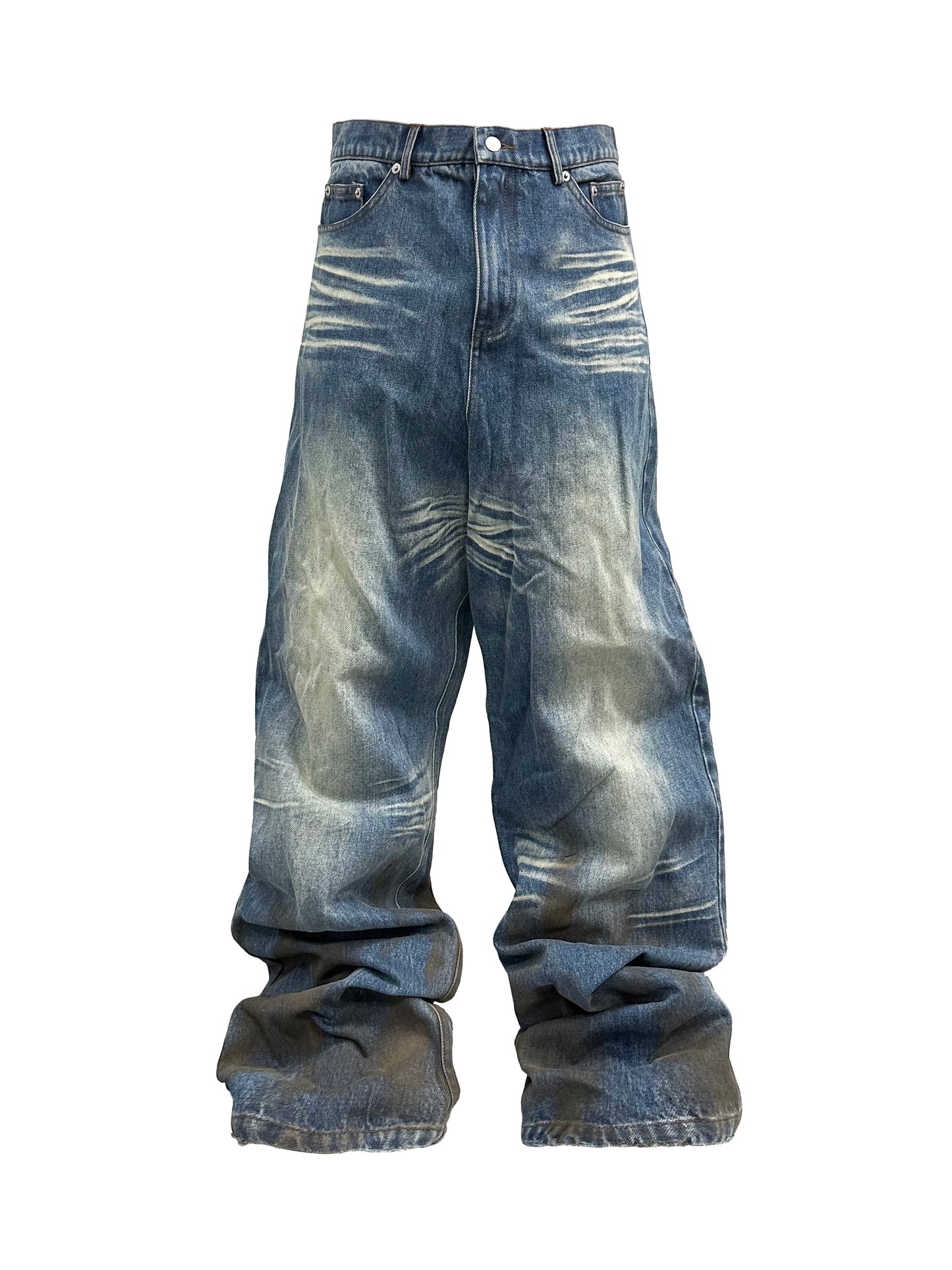 PCCVISION distressed baggy jeans