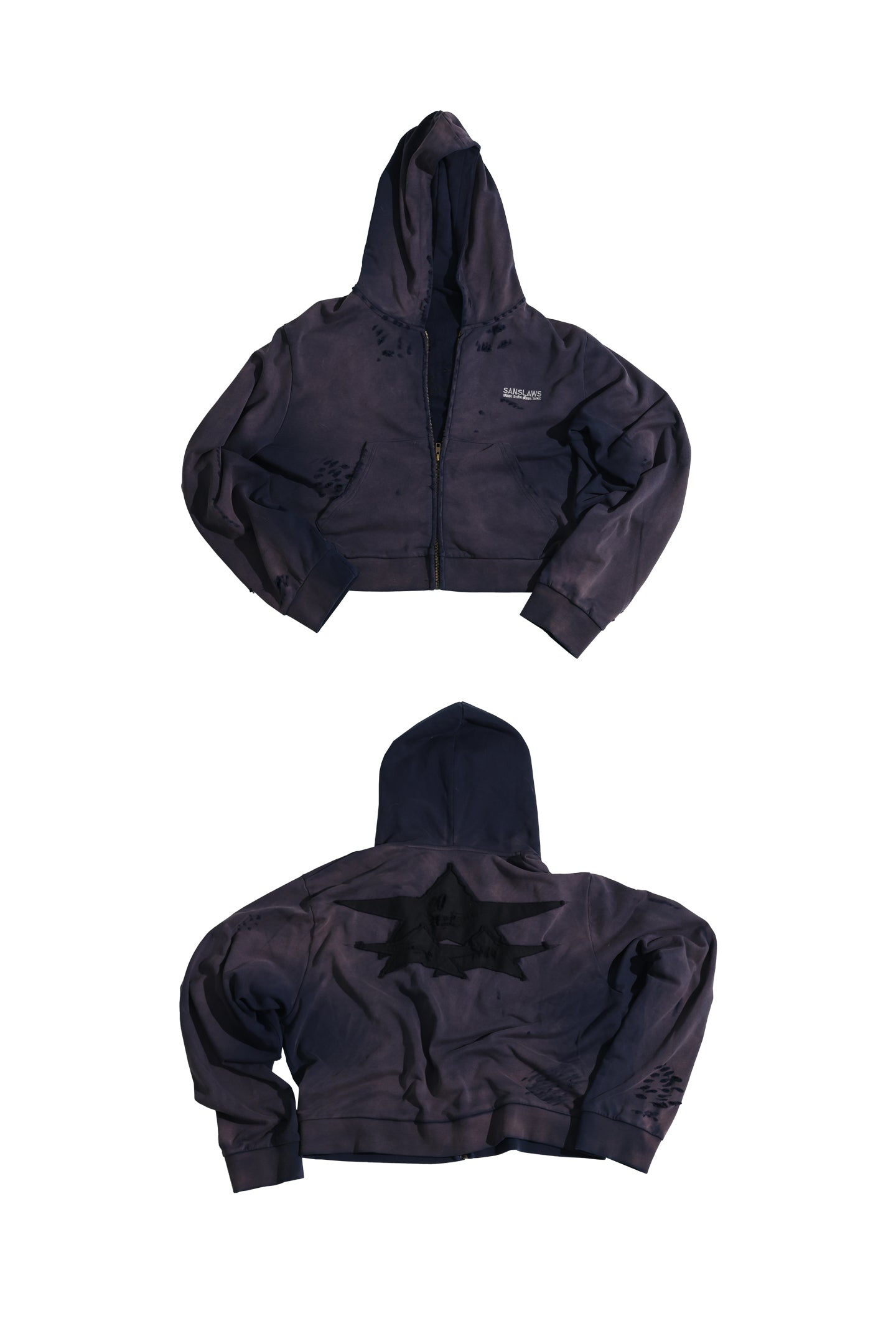 SANSLAWS Washed hoodie