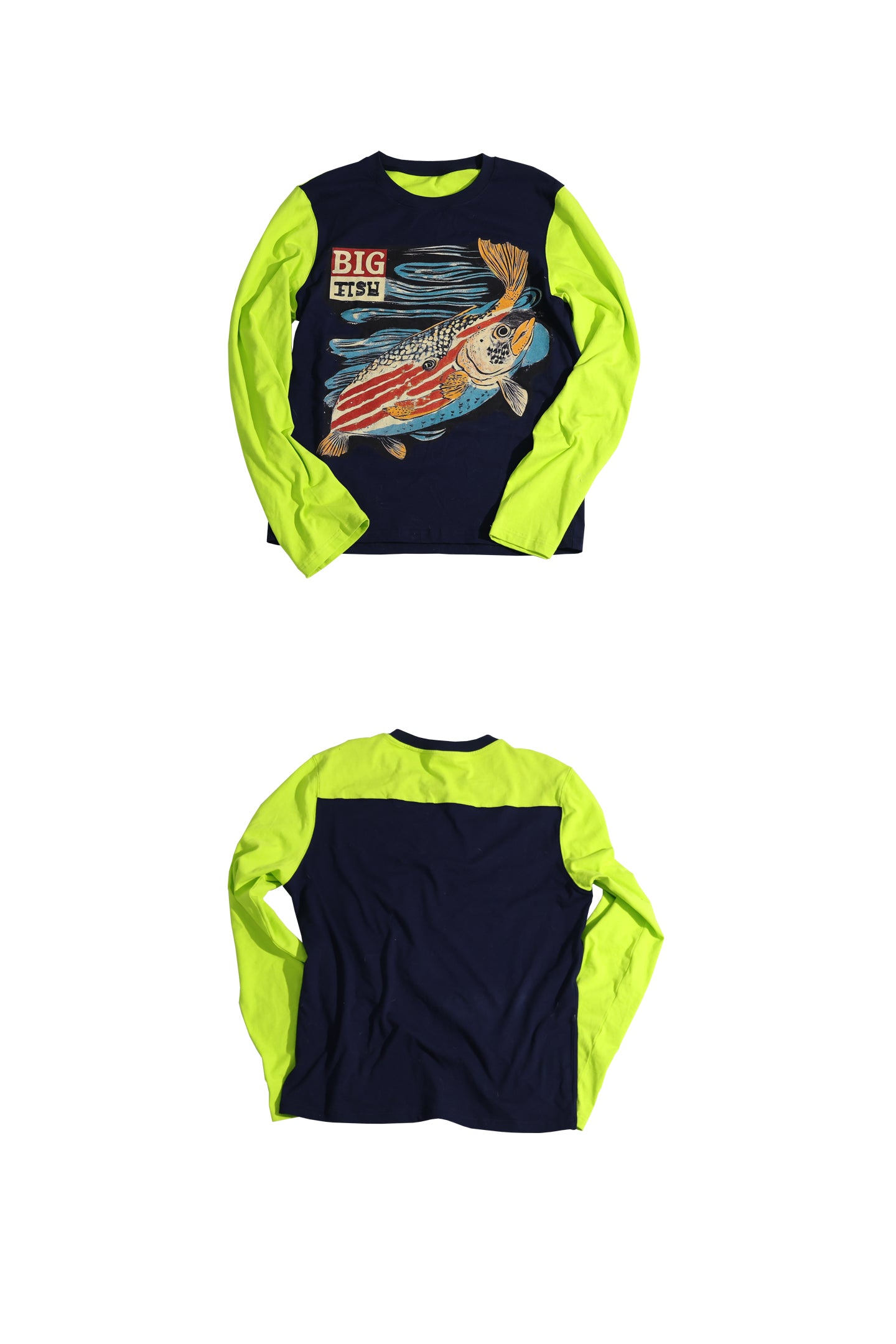 SANSLAWS fish print long sleeves