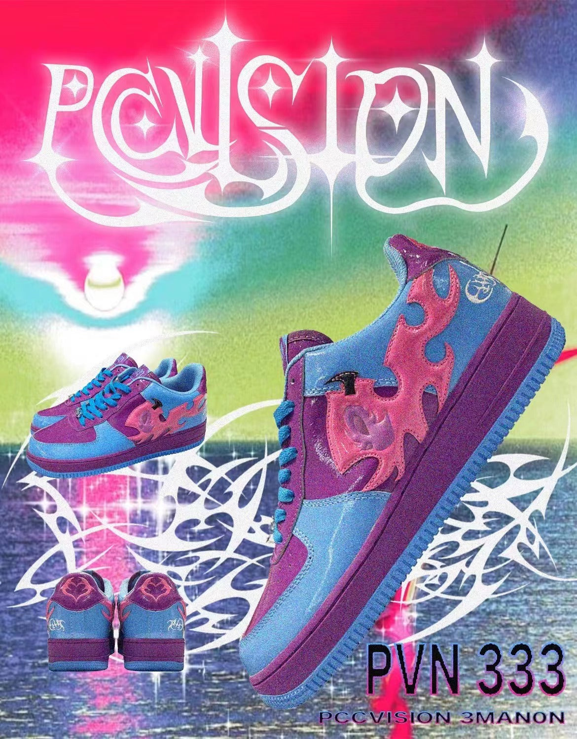 PCCVISION DEMON1 RETRO SNEAKERS