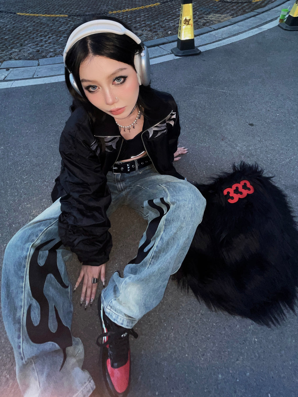 PCCVISION 3MAN0N Totem embroidered Jacket